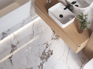 Керамогранит Cersanit Crema полированный белый арт. A17420 (60x120) ректификат